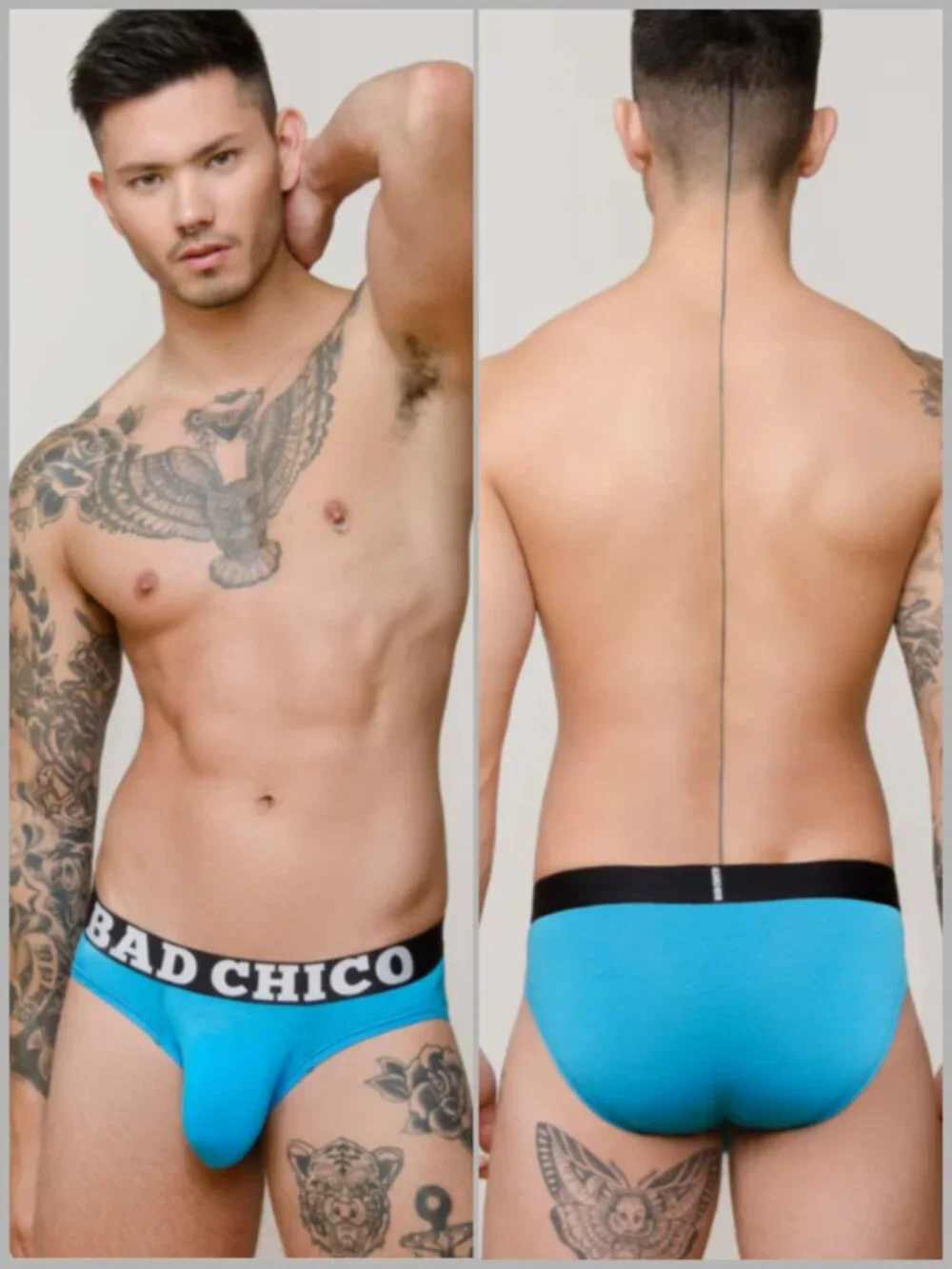 BAD CHICO - Blue Lagoon Modal Brief - Blue (Size L)